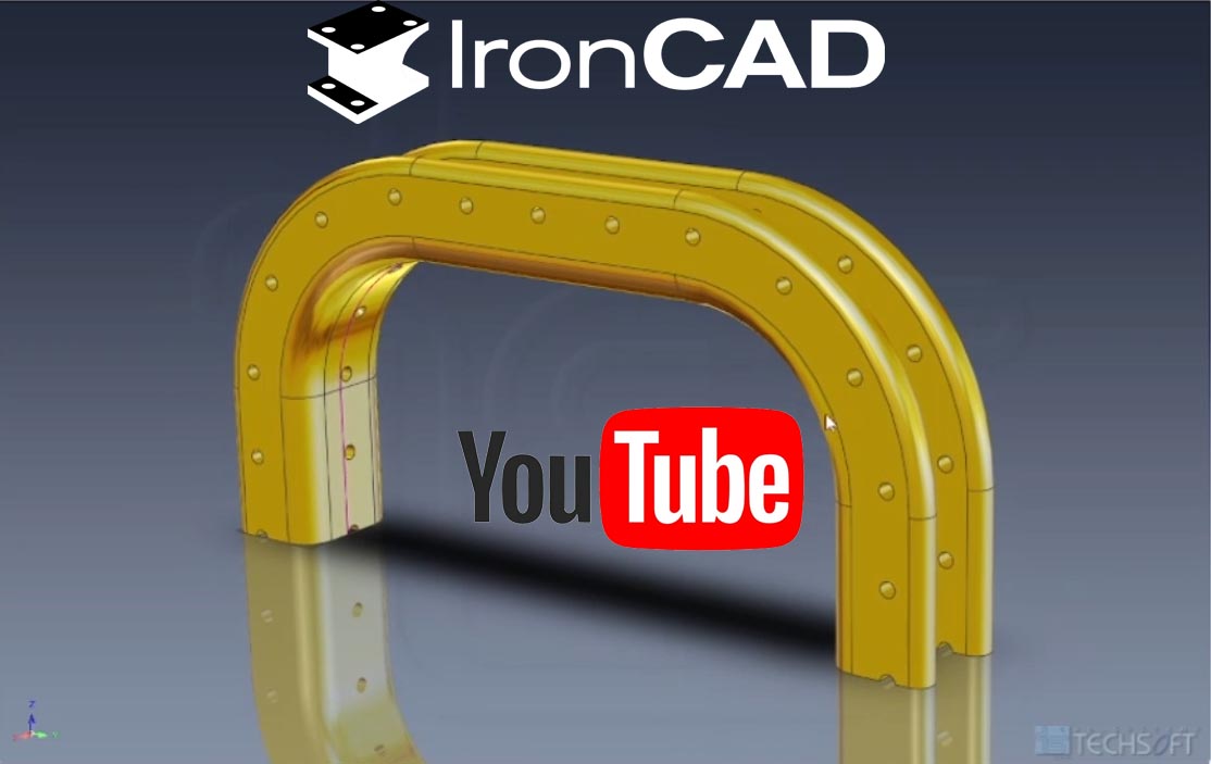 IRONCAD - Pole pozĺž krivky