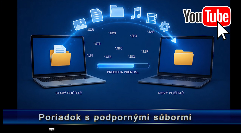 nanoCAD - Poř&aacute;dek s podpůrn&yacute;mi soubory