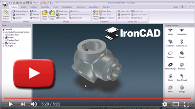 IRONCAD - Jednoduchosť používania