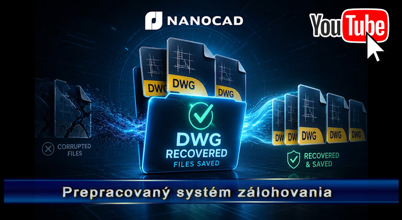 nanoCAD - Z&aacute;lohov&aacute;n&iacute; souborů