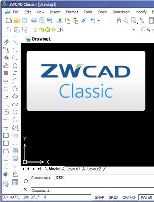 ZWCad Classic Interface