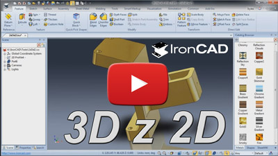 IRONCAD - 3D z 2D