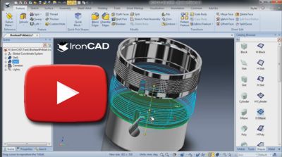 IronCAD Boolean funkcie