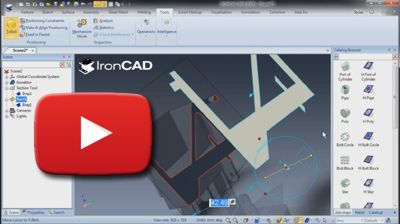 IronCAD - Řezy profily řezu