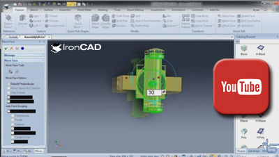 IRONCAD - Přímé úpravy v sestavě