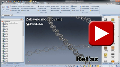 IRONCAD - Zábavné modelovanie - Reťaz