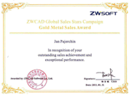 zwcad gold medal