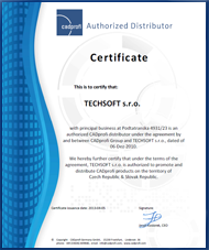 Certificate - CADprofi Authorized Distributor (SR & CR)