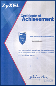 Certificate - ZyXEL - ZySTAR silver level