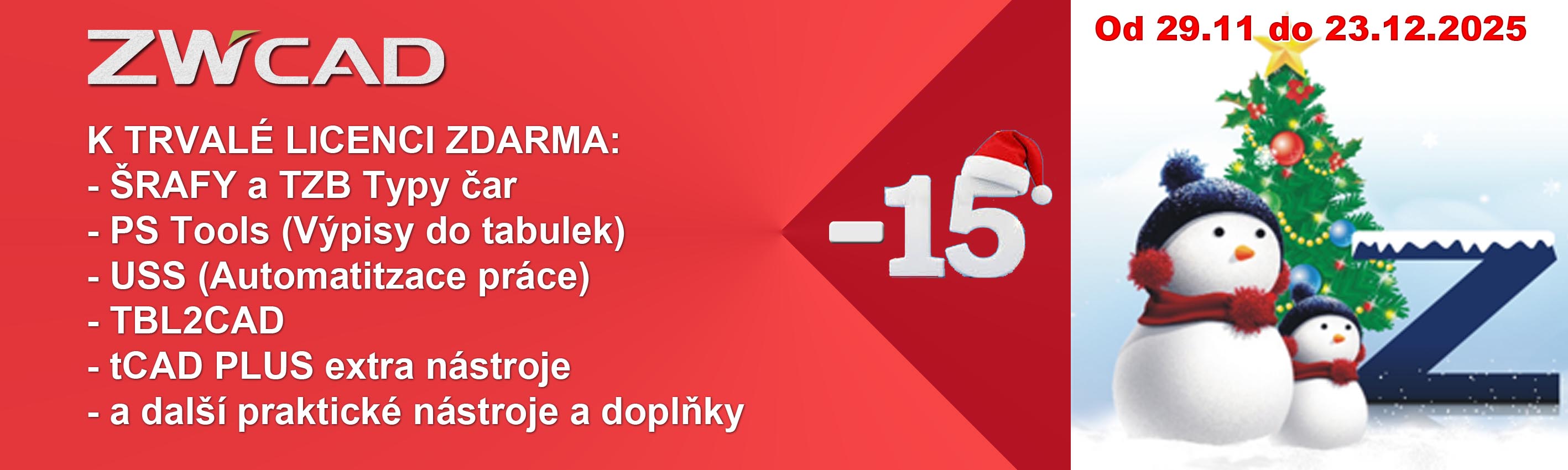 ZWCAD 2026 Vánoce