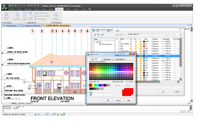 zwcad layer properties manager