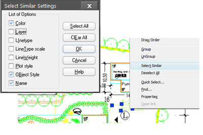 zwcad select similar