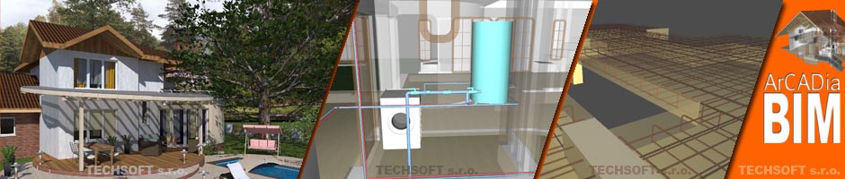 ArCADia BIM CAD - Komplexní BIM řešení pro architekturu i profese (Elektro, Topení, Kanalizace, ...)