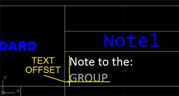 text offset